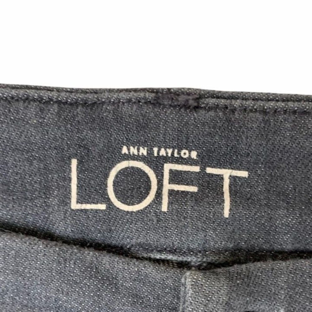 Ann Taylor Loft Modern Skinny Ankle Crop Jean Size 30 / 10 Gray - Picture 5 of 6